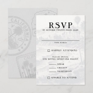 California Passport RSVP Karte