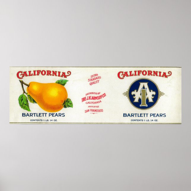 California Peel Label Poster (Vorne)
