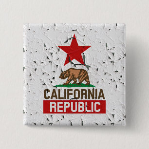 California Peeling Paint Decor Button