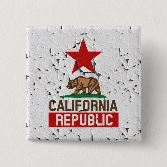 California Peeling Paint Decor Button (Vorderseite)