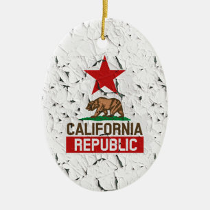 California Peeling Paint Decor Keramikornament