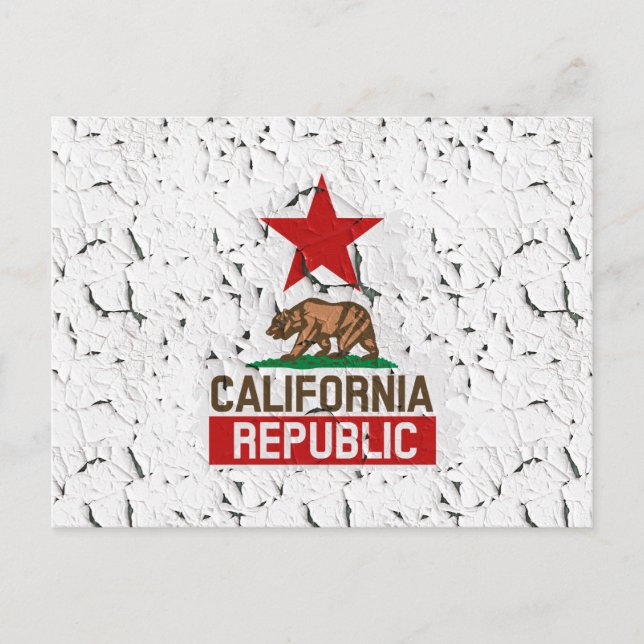 California Peeling Paint Decor Postkarte (Vorderseite)
