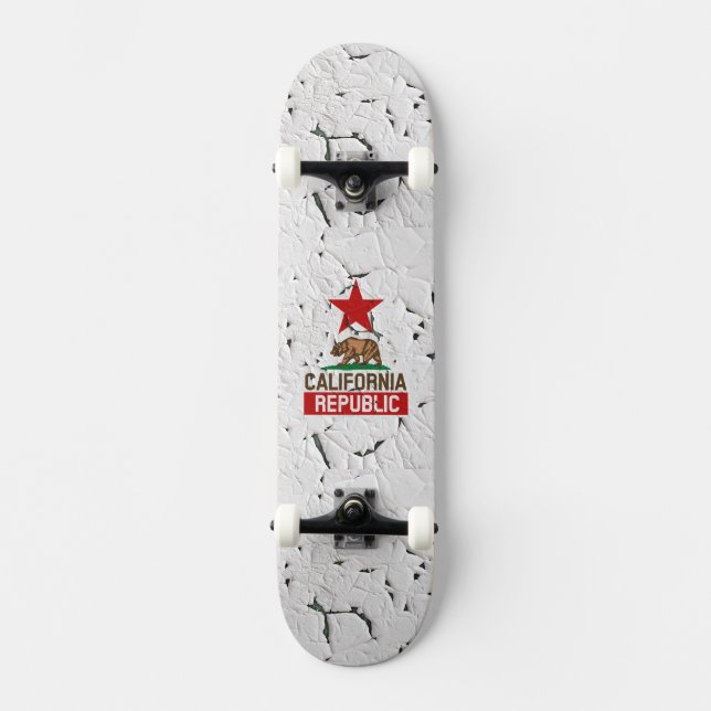 California Peeling Paint Decor Skateboard (Vorderseite)