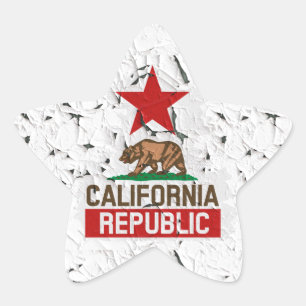 California Peeling Paint Decor Stern-Aufkleber