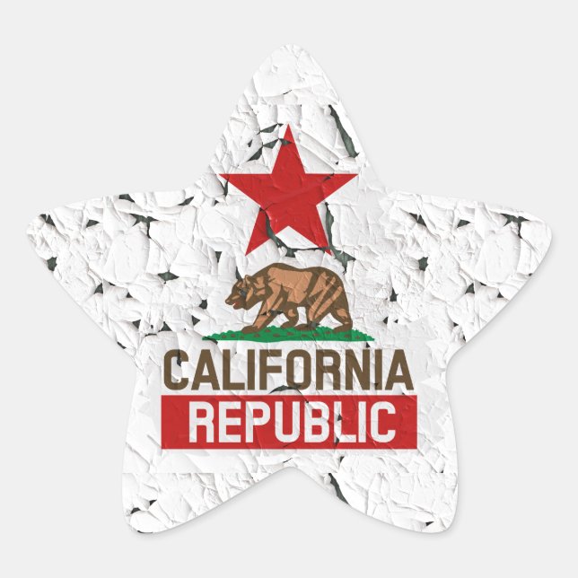 California Peeling Paint Decor Stern-Aufkleber (Vorderseite)
