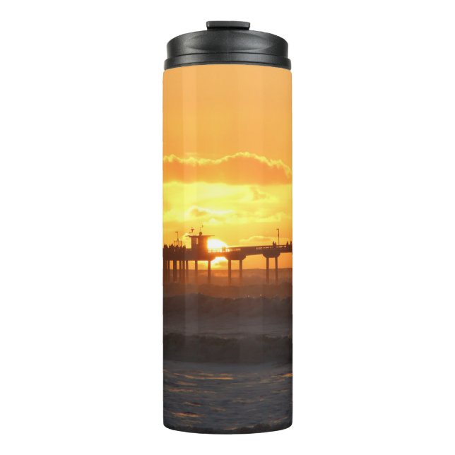 California Peer at Sunset Thermosbecher (Vorderseite)