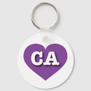 California Pink Heart - I Liebe CA Schlüsselanhänger