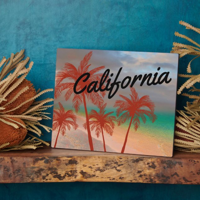 California Plaque Fotoplatte (Seite)