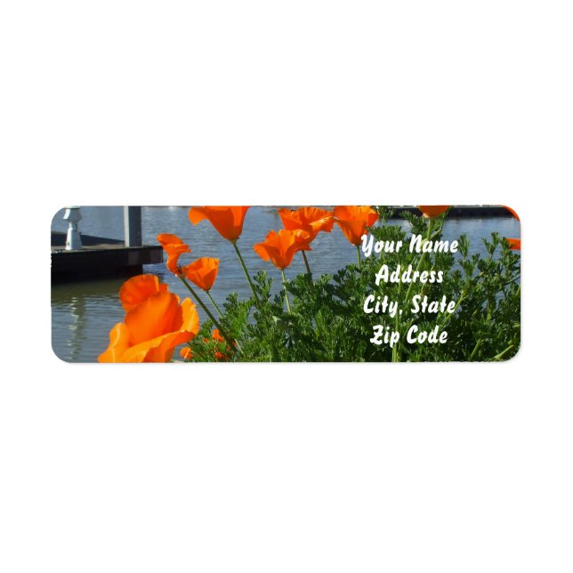California Poppies Address labels (Vorne)