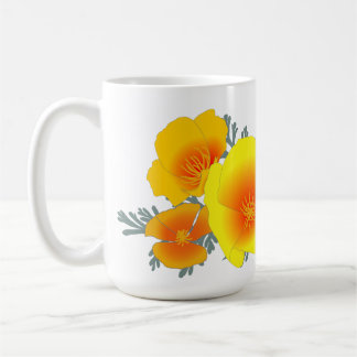 California Poppy Bouquet (ohne Text) Tasse