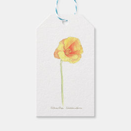 California Poppy Geschenkanhänger