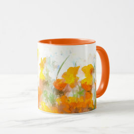 California Poppy Impressionistische Kunst Tasse