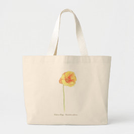 California Poppy Jumbo Stoffbeutel