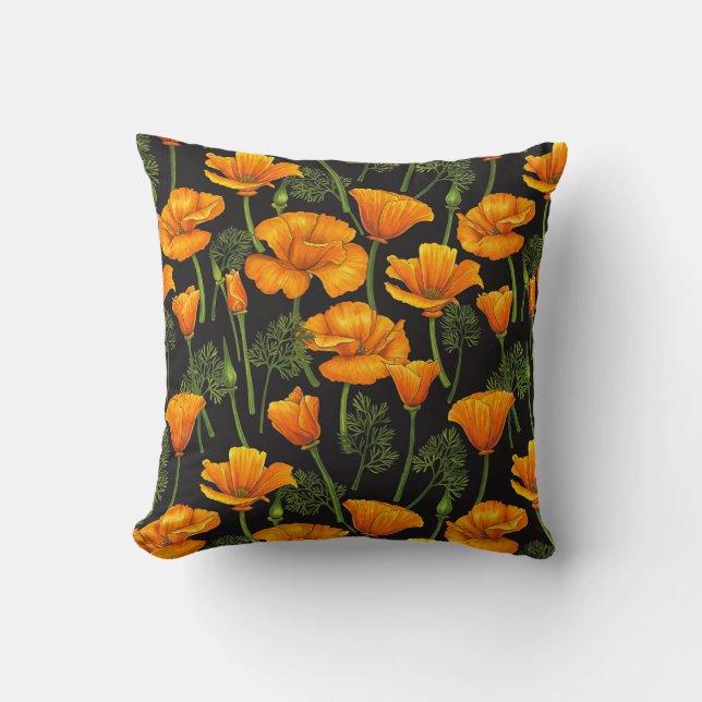California poppy kissen (Vorderseite)