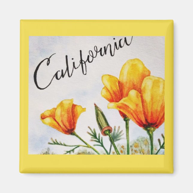 California Poppy Magnet (Vorne)