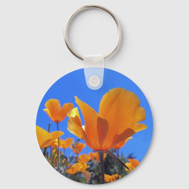 California Poppy Schlüsselanhänger (Vorderseite)