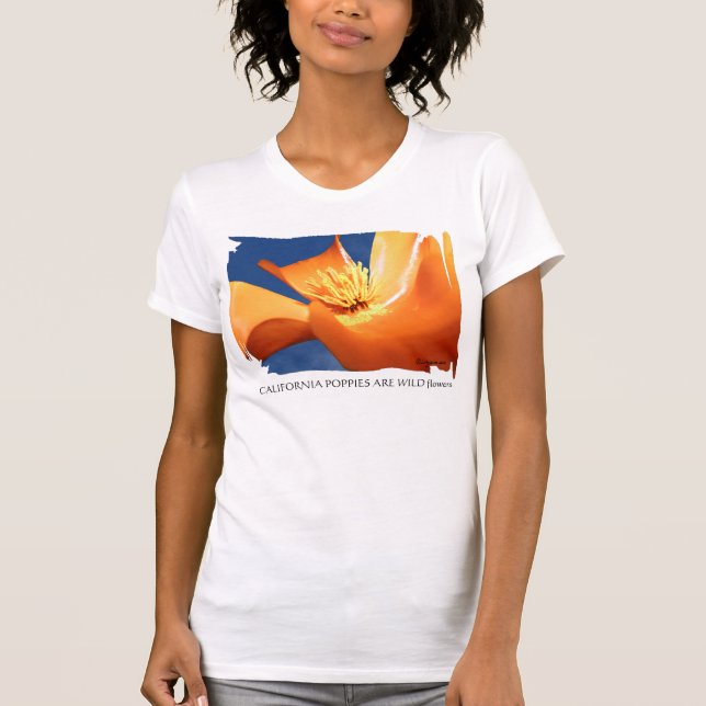 California Poppy Tank Tee Shirt (Vorderseite)