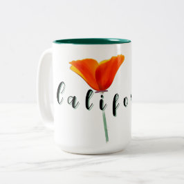 California Poppy Zweifarbige Tasse