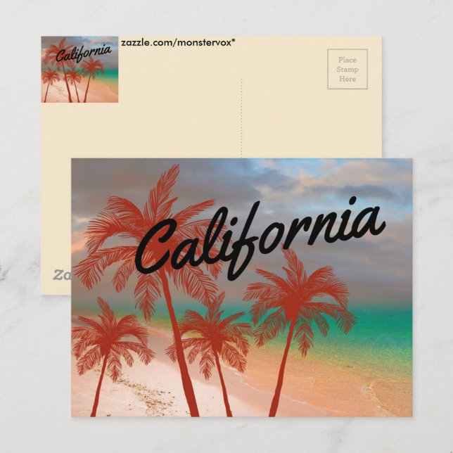 California Postcard Postkarte (Vorne/Hinten)