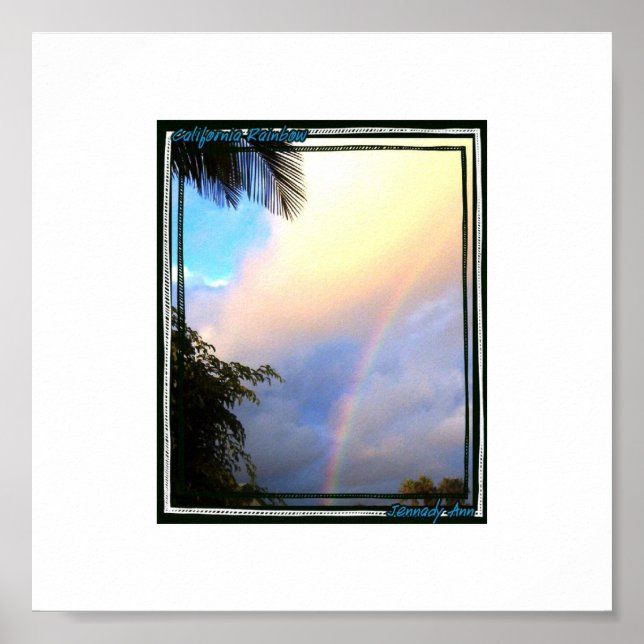California Rainbow Poster (Vorne)
