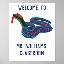 California Red Sided Garter Snake Personalisiert Poster