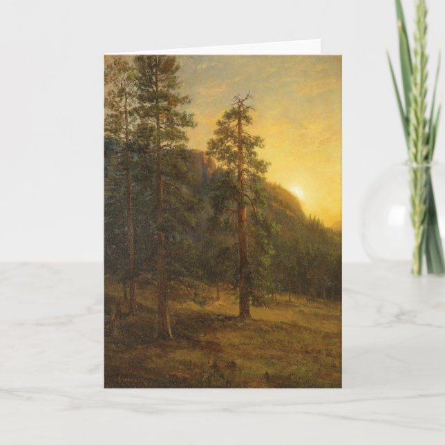 California Redwoods | Albert Bierstadt Karte (Vorderseite)
