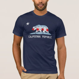 California Republic Chicago Transplantatflagge Mas T-Shirt