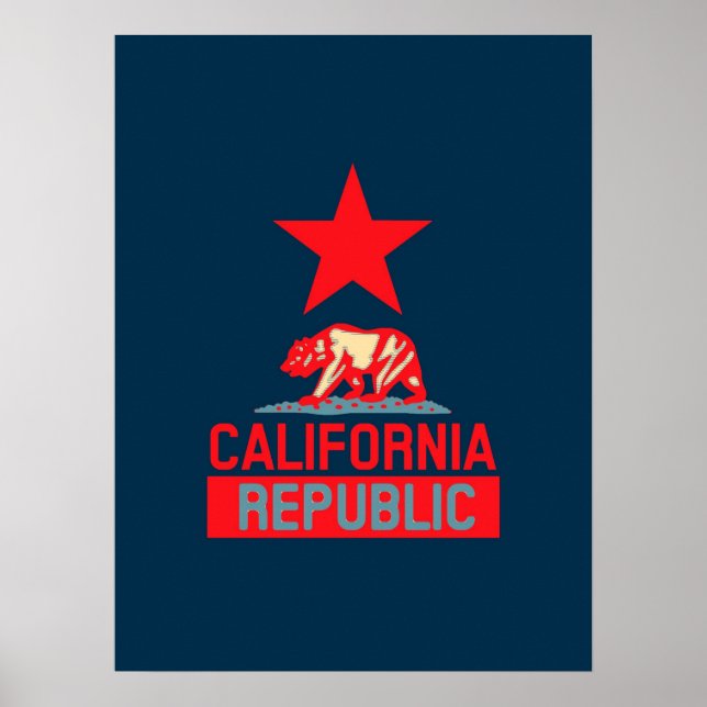 California Republic in Urban Hope Style Poster (Vorne)