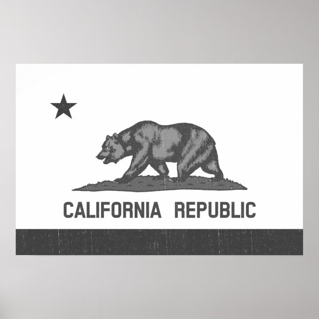 California Republic (Schwarz) Poster (Vorne)