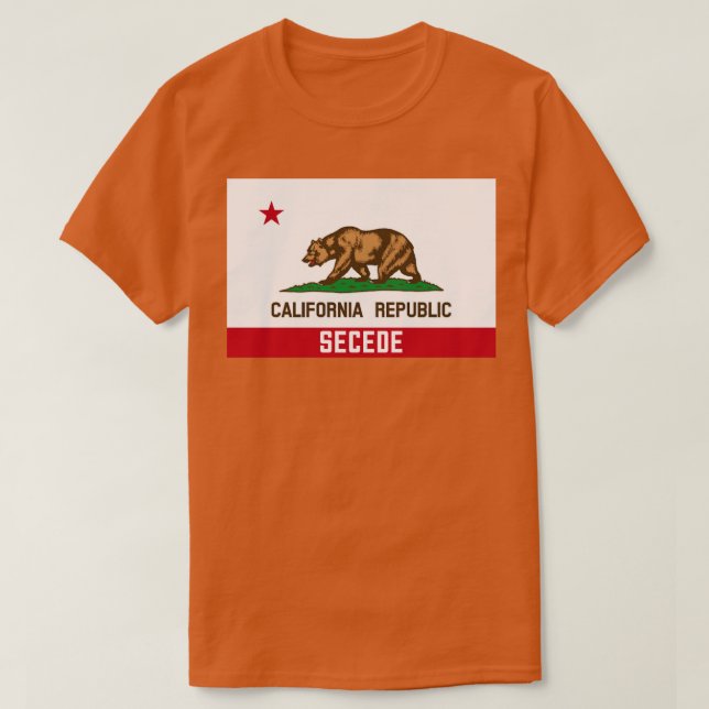 California Republic Secede CalExit T-Shirt (Design vorne)