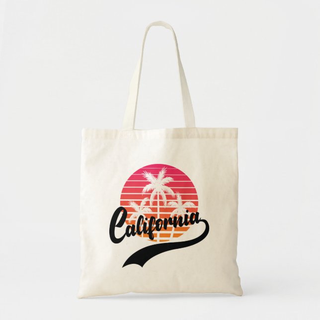 California Retro Sunset Sac fourre-tout (Devant)