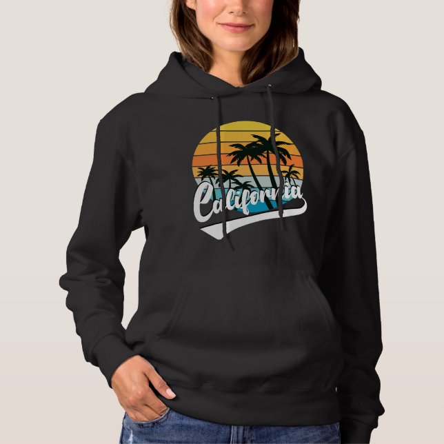 California Retro Sunset Sweat - shirt à capuche de (Devant)
