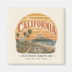 California Route 66 Santa Monica Magnet