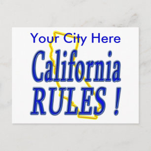 California Rules ! Postkarte