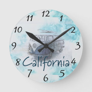 California Runde Wanduhr