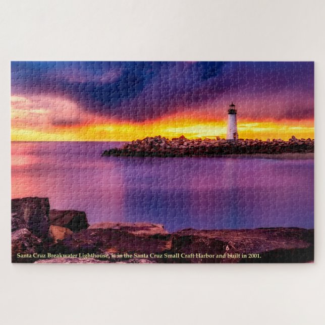 California Santa Cruz Breakwater Lighthouse (Horizontal)