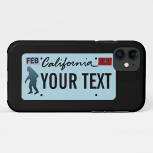 California Sasquatch License Plate iPhone 11 Hülle