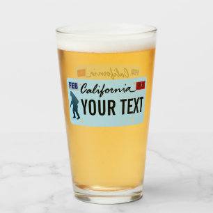 California Sasquatch License Plate Glas