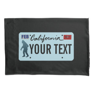 California Sasquatch License Plate Kissenbezug