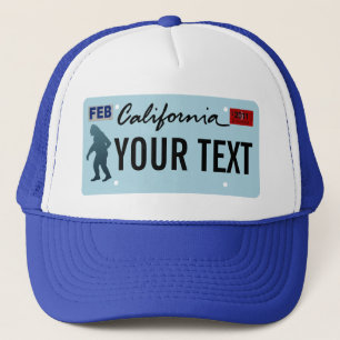 California Sasquatch License Plate Truckerkappe