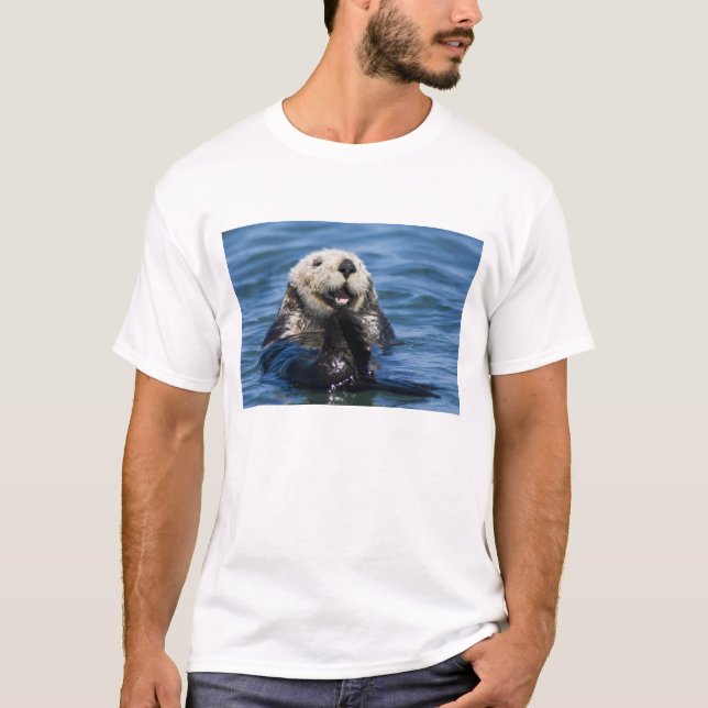 California Sea Otter Enhydra lutris) grooms T-Shirt (Vorderseite)