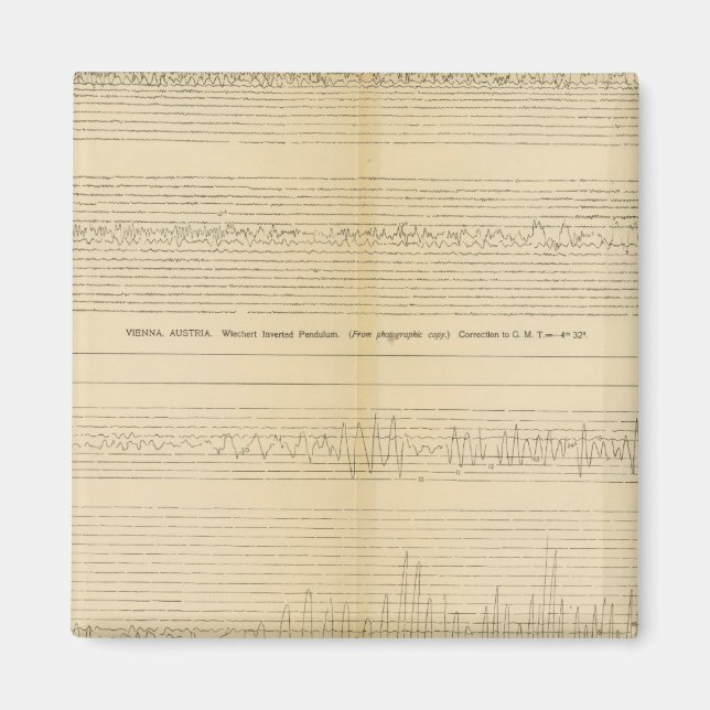 California Seismogramme 9 Magnet (Vorne)