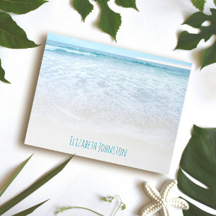 California Sommerozewellen Strand Foto Custom Notizblock