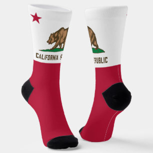 California Staat Bear Flag Proud Californian Spaß Socken