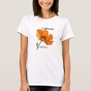 California Staat Blume T - Shirt für Frauen