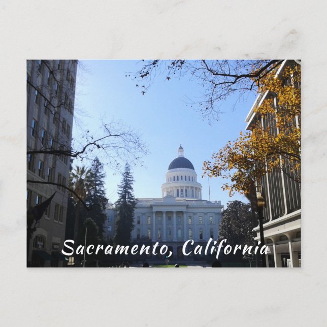 California Staat Hauptstadt Gebäude Postkarte (Vorderseite)