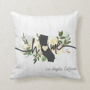 California Staat Personalisiert Zuhause City Rusti Kissen