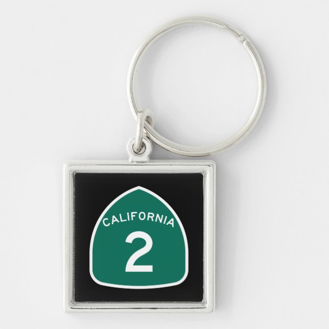 California Staat Route 2 Schlüsselanhänger (Vorne)