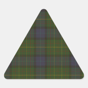 California Staat Tartan Dreieckiger Aufkleber