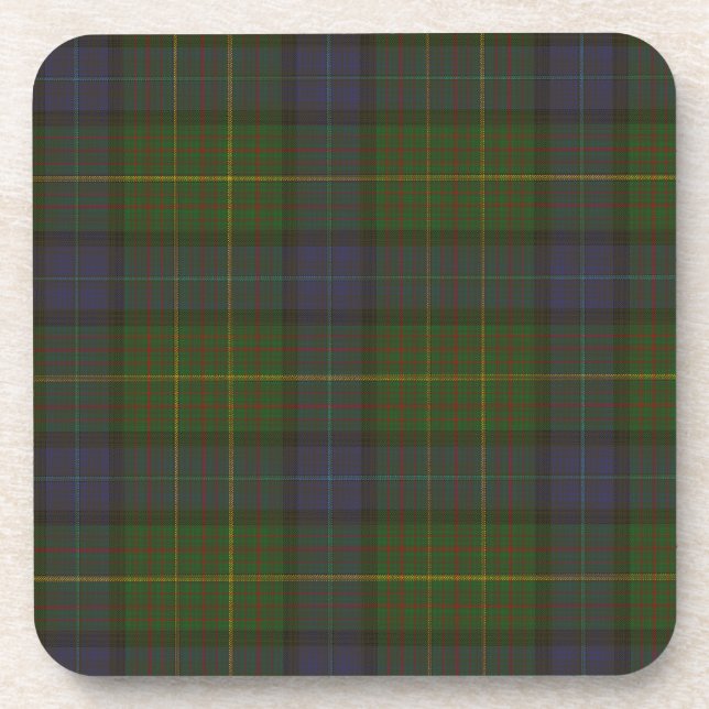 California Staat Tartan Getränkeuntersetzer (Vorderseite)